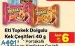 ETİ TOPKEK DOLGULU KEK ÇEŞİTLERİ 40 G